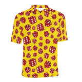 Dice Pattern Print Design 04 Men's All Over Print Polo Shirt