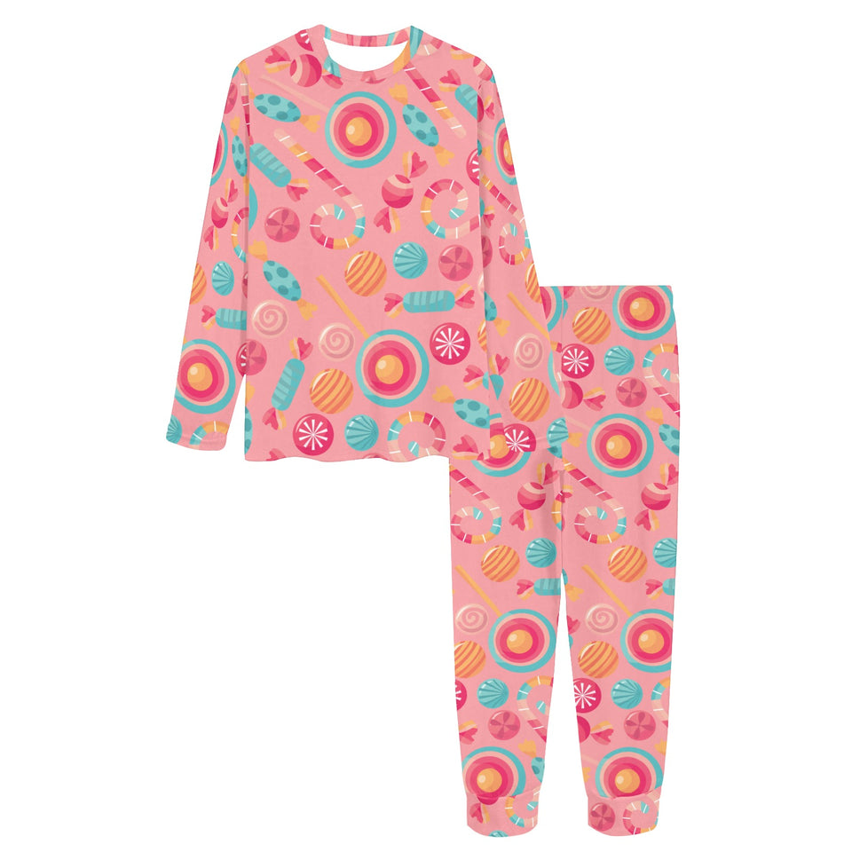 Colorful candy pattern Women's All Over Print Pajama Set