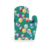 Billiard Ball Pattern Print Design 01 Heat Resistant Oven Mitts