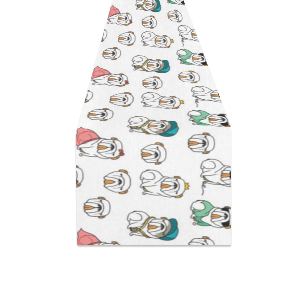 English Bulldog Pattern Print Design 03 Table Runner