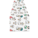 English Bulldog Pattern Print Design 03 Table Runner