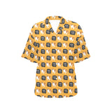 English Bulldog Pattern Print Design 04 Women's All Over Print Hawaiian Shirt