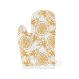 hand drawn orange fruit pattern Heat Resistant Oven Mitts