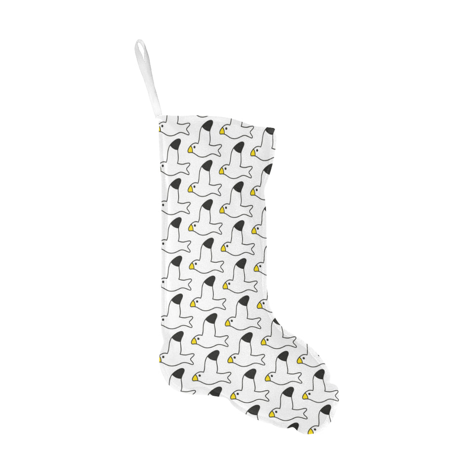 Seagull Pattern Print Design 05 Christmas Stocking