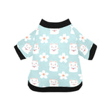 Maneki neko cat sakura All Over Print Pet Dog Round Neck Fuzzy Shirt