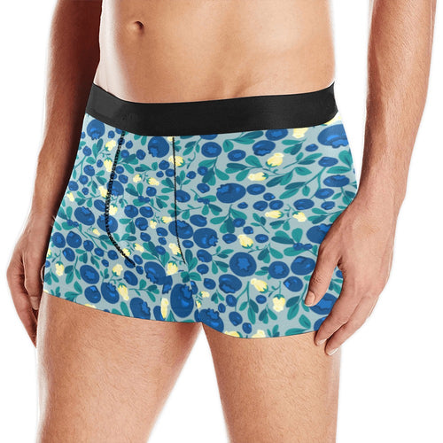 blueberry design pattern Men's All Over Print Boxer Briefs Men's Underwear