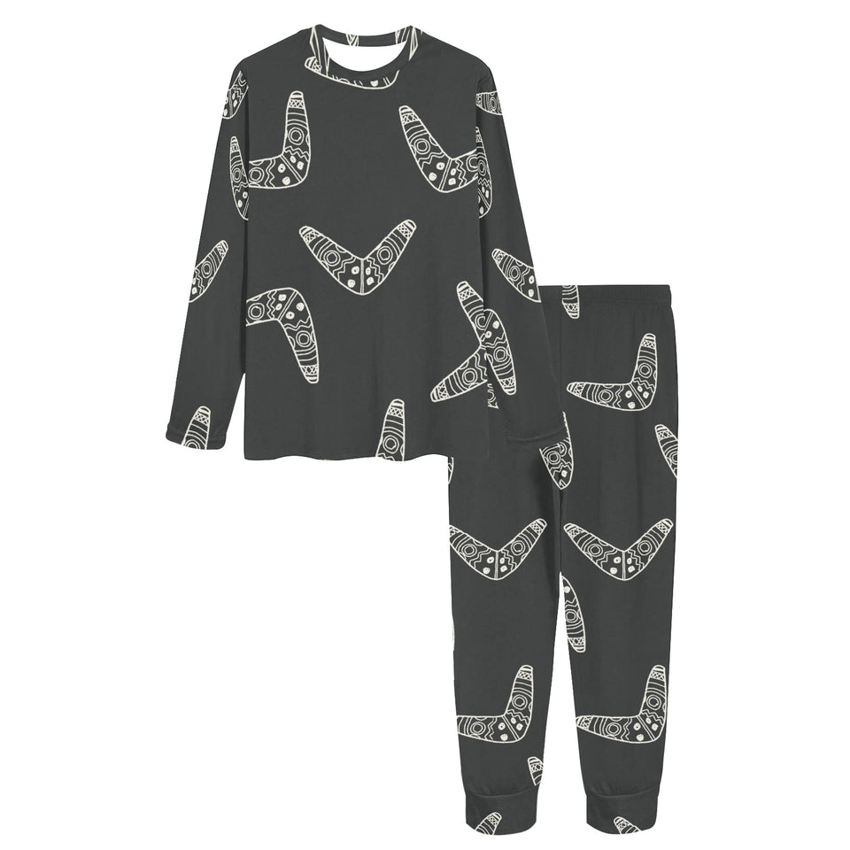Hand drawn boomerang Australian aboriginal ornamen Women's All Over Print Pajama Set