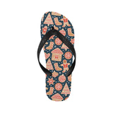 Christmas gingerbread cookie pattern Unisex Flip Flops