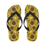 Sunflower pattern Unisex Flip Flops