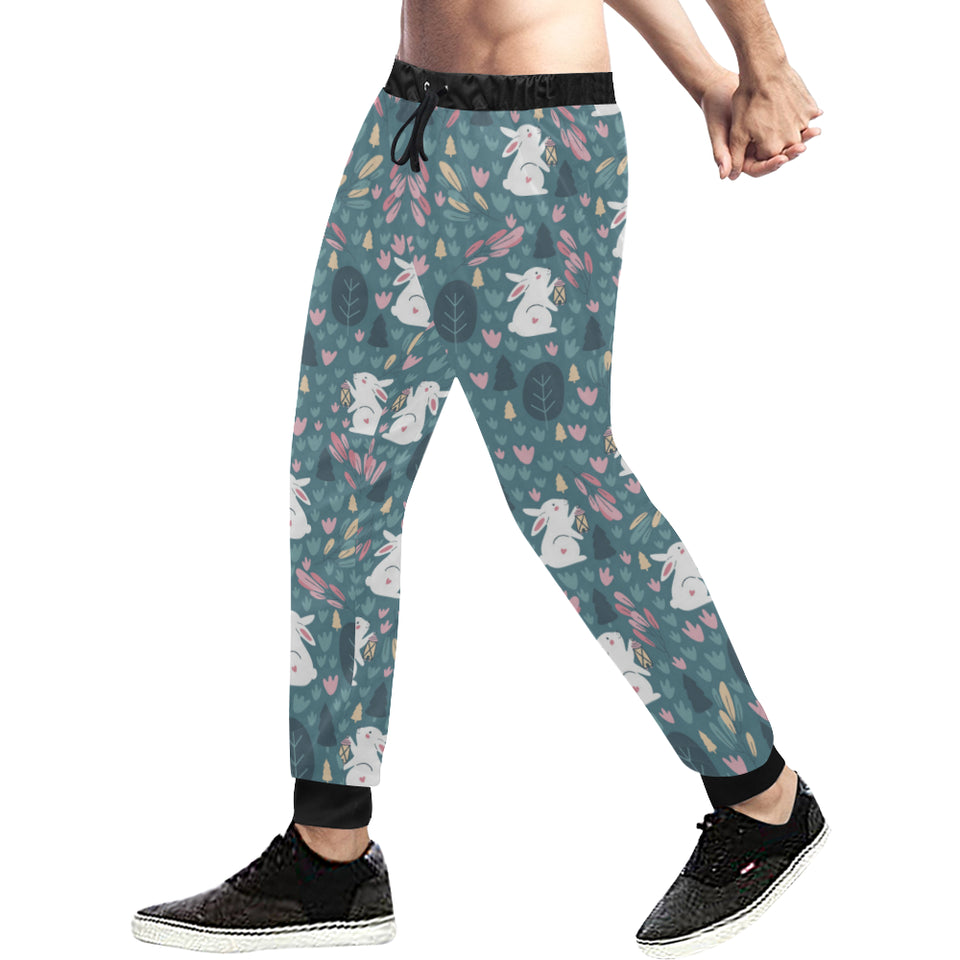 Cute rabbit pattern Unisex Casual Sweatpants