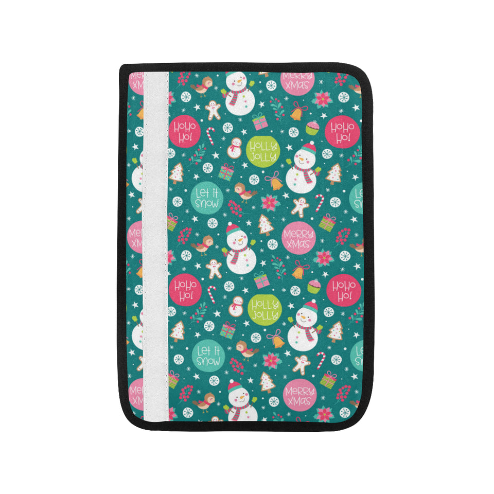 Snowman bird decorative elements christmas pattern Car Seat Belt Cover