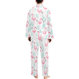 Cute flamingo pattern Men's Long Pajama Set