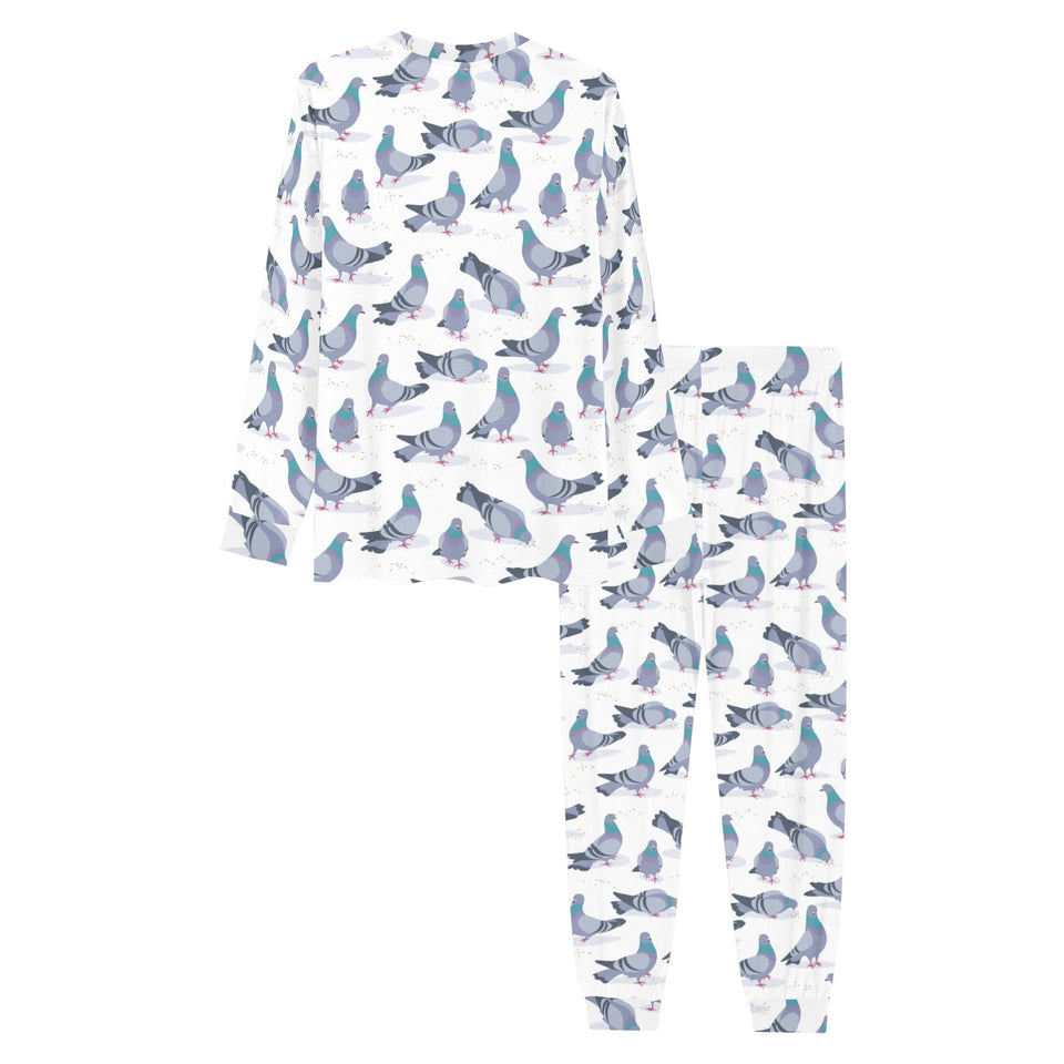 Pigeon Pattern Print Design 03 Men's All Over Print Pajama