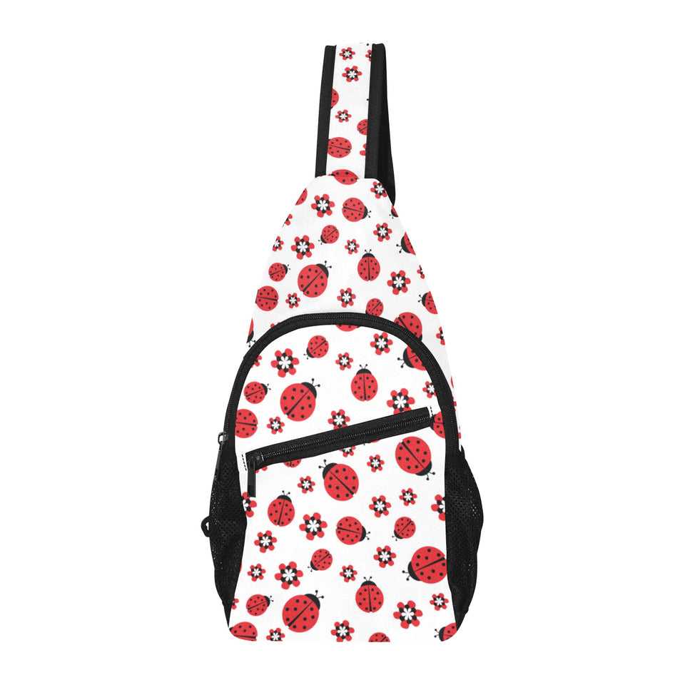 Ladybug Pattern Print Design 04 All Over Print Chest Bag