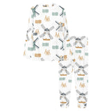 windmill pattern Women's All Over Print Pajama Set