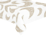 Cool gold moon abstract pattern Tablecloth