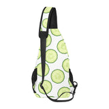 Cucumber slices pattern All Over Print Chest Bag