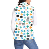 Math Pattern Print Design 05 Women's Padded Vest