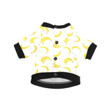 Banana pattern All Over Print Pet Dog Round Neck Fuzzy Shirt
