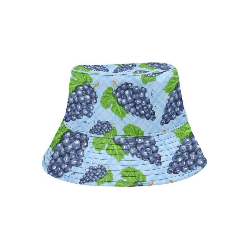 Watercolor grape pattern Unisex Bucket Hat