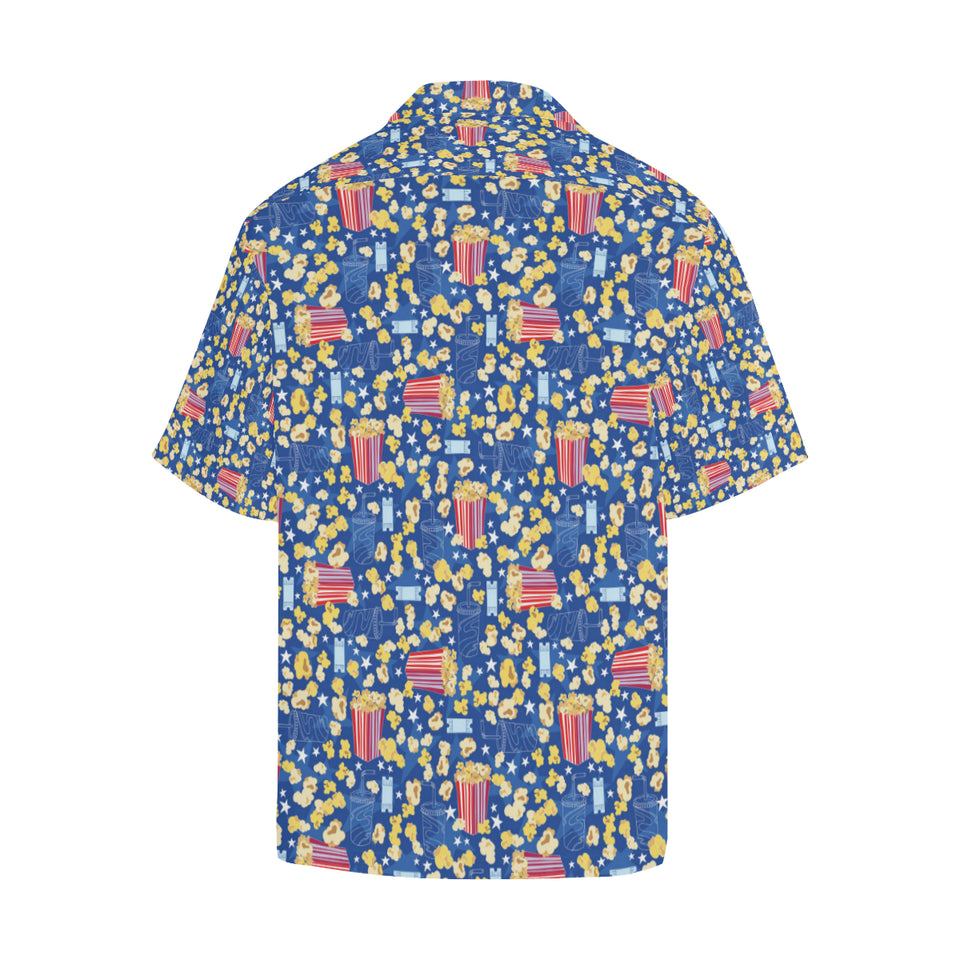 Popcorn Pattern Print Design 01 Men's All Over Print Hawaiian Shirt (Model T58)