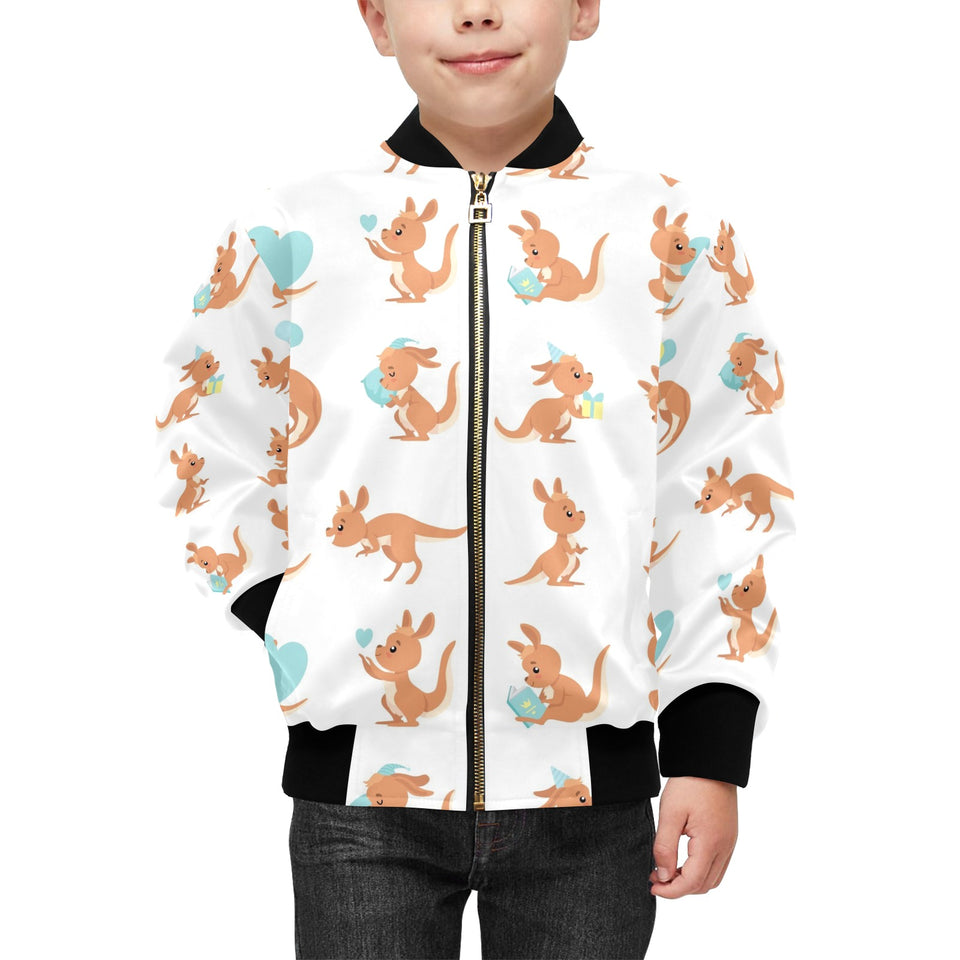 Cute Kangaroo pattern Kids' Boys' Girls' Bomber Jacket