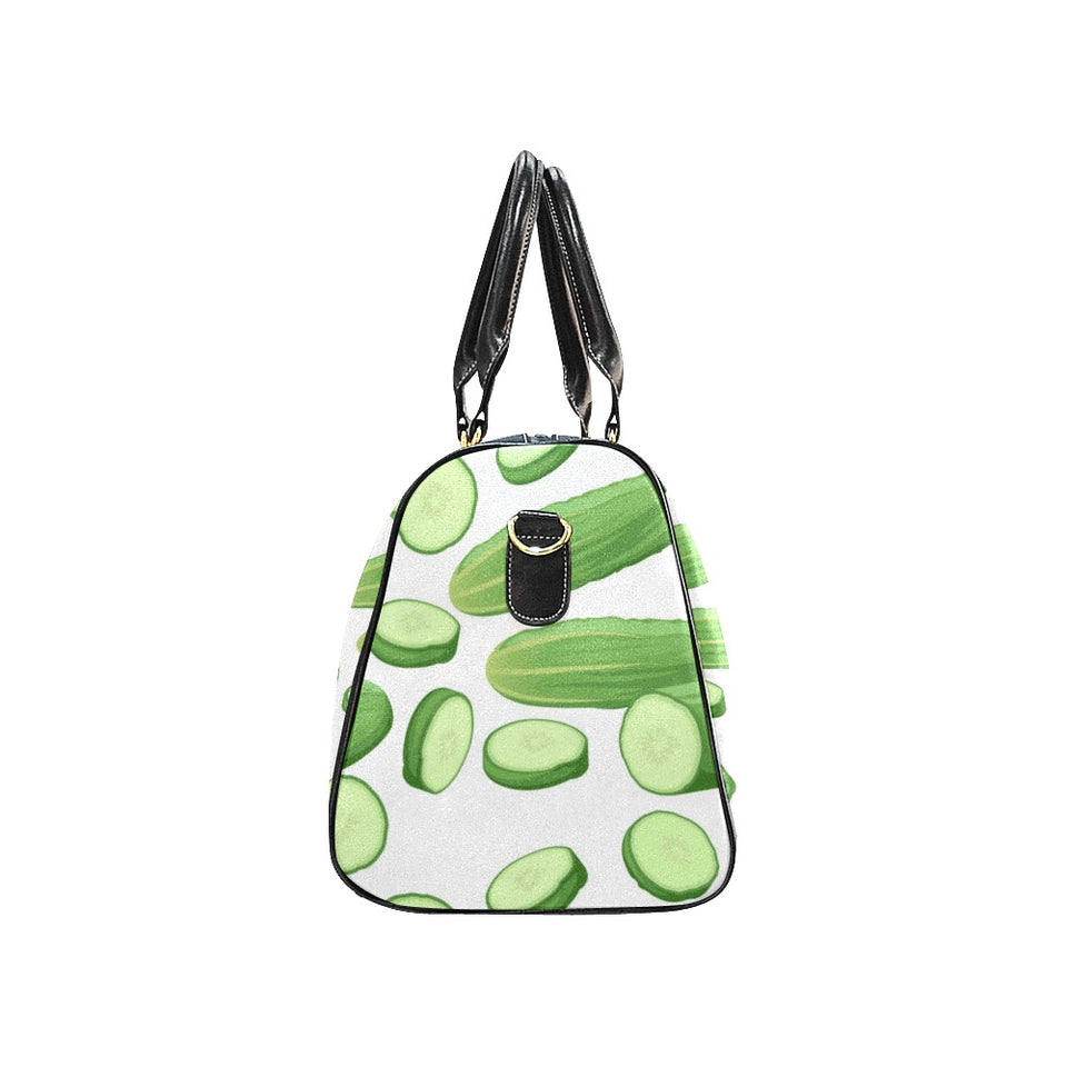 cucumber whole slices pattern Travel Bag