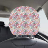 Coral Reef Pattern Print Design 03 Car Headrest Cover