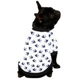 Swallow Pattern Print Design 03 All Over Print Pet Dog Round Neck Fuzzy Shirt