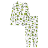 Sketch funny frog pattern Women's All Over Print Pajama Set