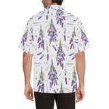 lavender flower design pattern Men's All Over Print Hawaiian Shirt