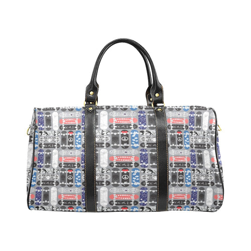 Skate Board Pattern Print Design 04 Travel Bag
