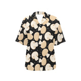 Champignon mushroom pattern Women's All Over Print Hawaiian Shirt