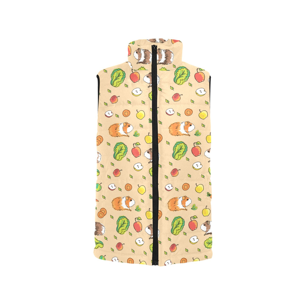 Guinea Pig Pattern Print Design 05 Women's Padded Vest