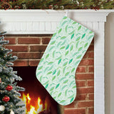 Green Peas Pattern Print Design 01 Christmas Stocking