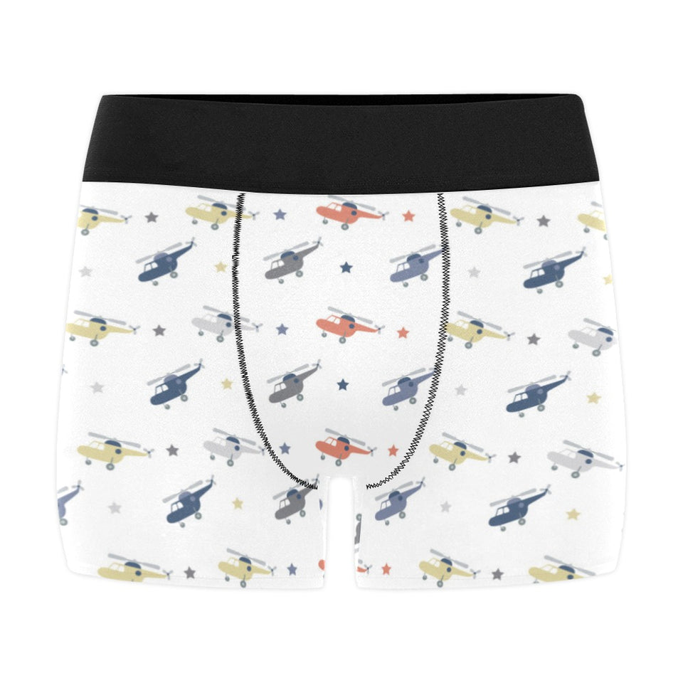 Cute helicopter star pattern Men's All Over Print Boxer Briefs Men's Underwear