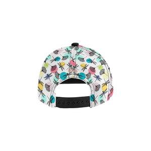 Dragonflies ginkgo leaves pattern All Over Print Snapback Cap