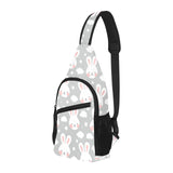 Rabbit cloud Pattern All Over Print Chest Bag