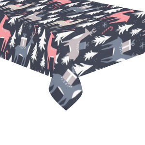 Deers Winter Christmas pattern Tablecloth