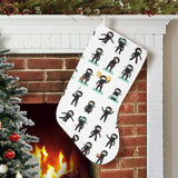Cute ninja katana sword pattern Christmas Stocking