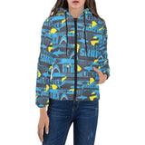 Shark dangerous Women's Padded Hooded Jacket