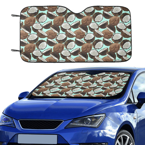 Coconut Pattern Print Design 03 Car Sun Shade