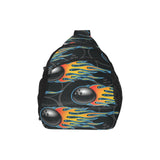 Bowling balls flame pattern All Over Print Chest Bag