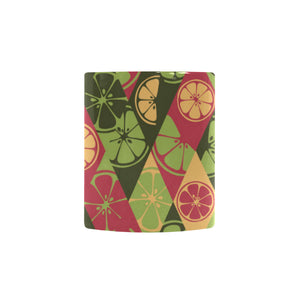 Cool Geometric lime pattern Morphing Mug Heat Changing Mug