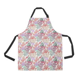 Coral Reef Pattern Print Design 03 All Over Print Adjustable Apron