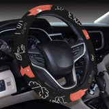 fox sleeping fox pattern Car Steering Wheel Cover