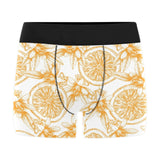 hand drawn orange fruit pattern Men's All Over Print Boxer Briefs Men's Underwear