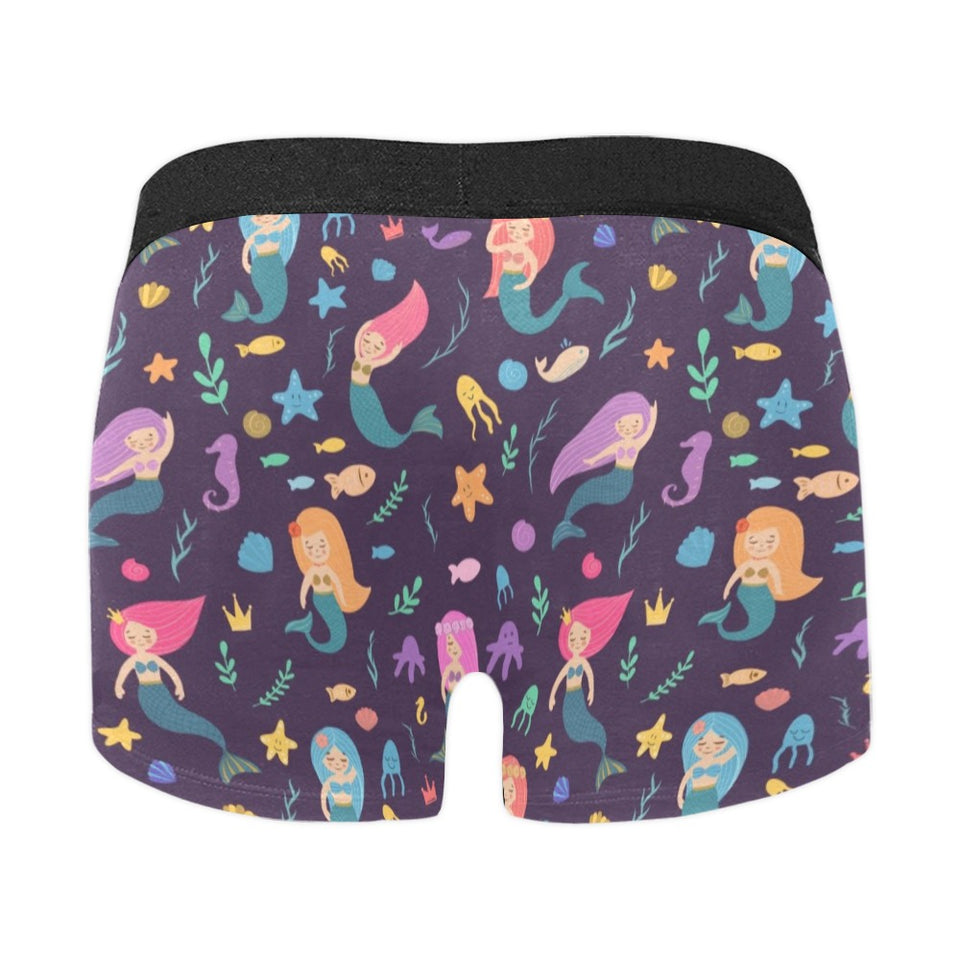beautiful mermaid Fish jellyfish algae other marin Men's All Over Print Boxer Briefs Men's Underwear