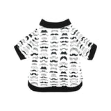 Mustache Beard Pattern Print Design 04 All Over Print Pet Dog Round Neck Fuzzy Shirt
