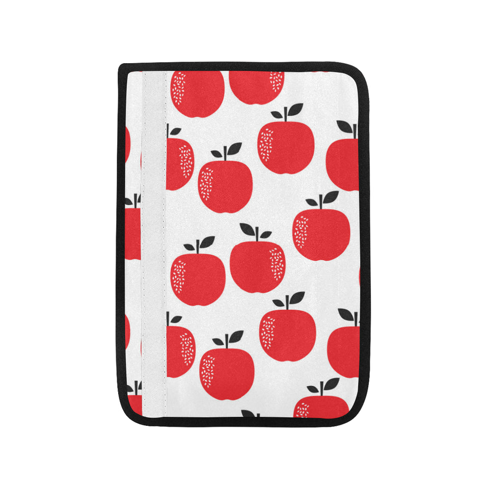 red apples white background Car Seat Belt Cover